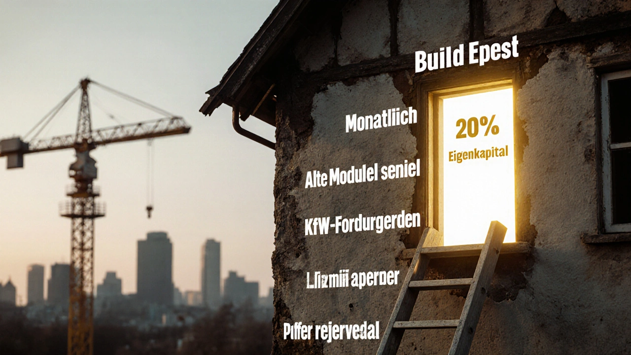 Leiter mit Schritten zum Aufbau von Eigenkapital führt zu einem hellen Tor.