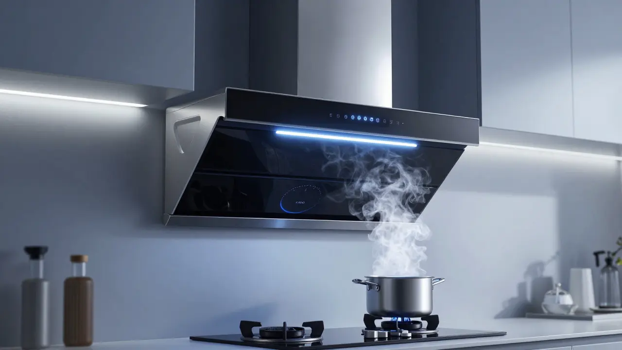 Hybrid-Dunstabzug bei Feuchtigkeit automatisch aktiv