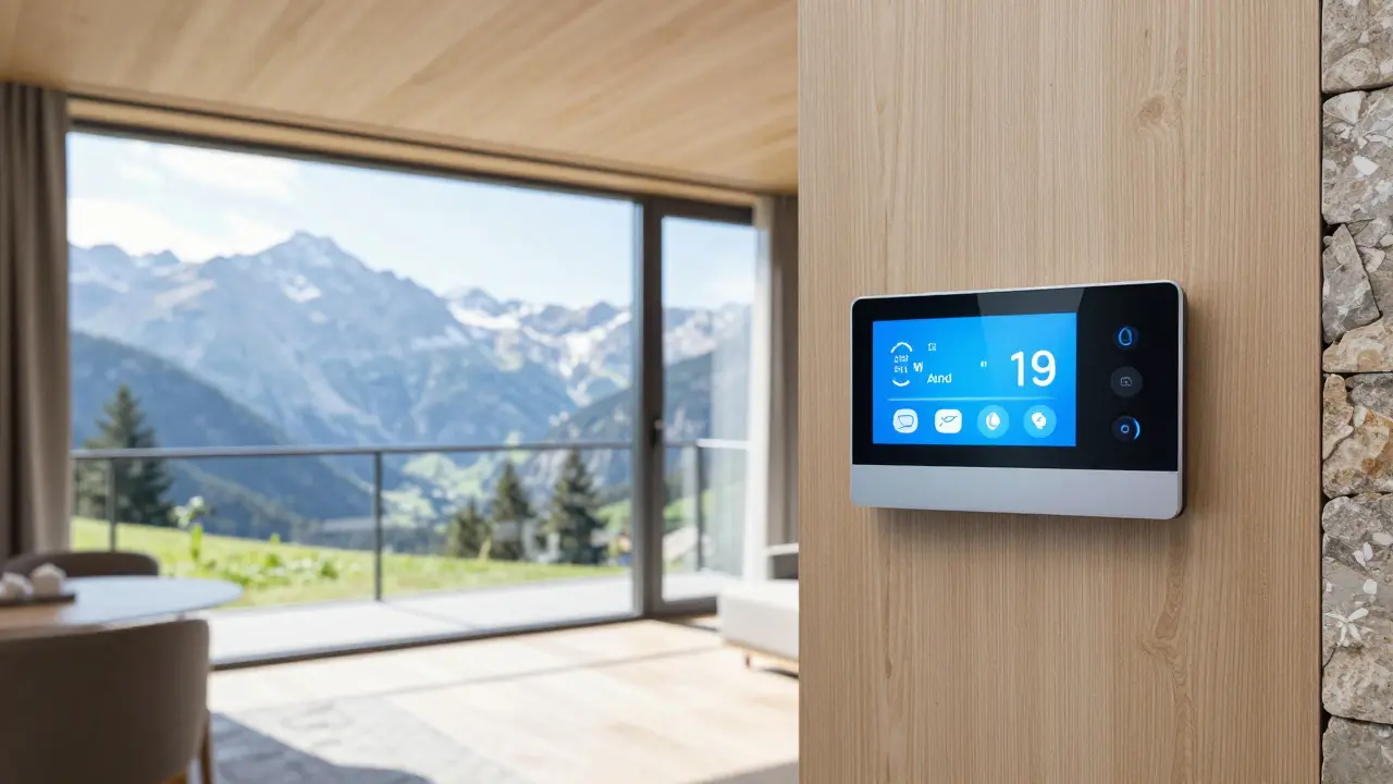 Moderner, nachhaltiger Ferienappartements mit Smart-Home-Technik und Alpenpanorama