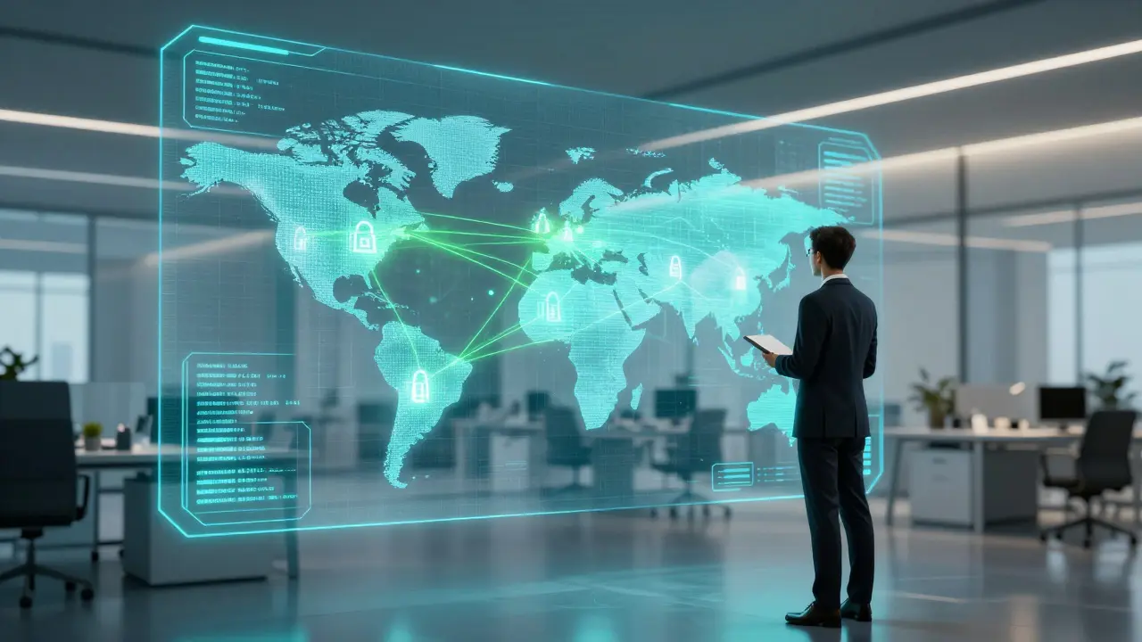 Zukunftsorientierte Visualisierung sicherer Immobilieninvestitionen via Blockchain